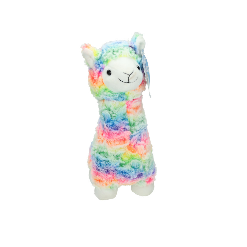 Plush Rainbow Alpaca Toy - 28cm