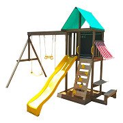 KidKraft Wooden Playhouse with Swings and Slide