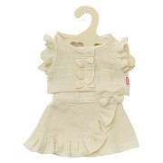 Dolls Wrap Skirt Ecru with Ruffles, 35-45 cm