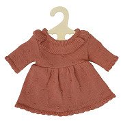 Doll Knit Dress Peach, 35-45 cm