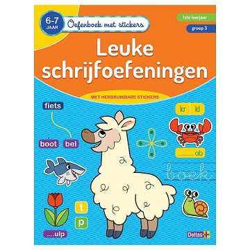 Oefenboek met Stickers - Leuke Schrijfoefeningen (6-7 jaar)