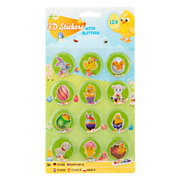 3D Easter Stickers with Glitter, 12 pcs.