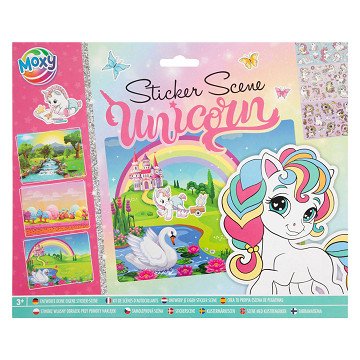 Design your own Sticker Scene - Unicorn