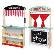Joueco Theater and Shop with Accessories, 2in1