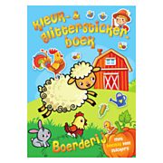 Farb- und Glitzer-Stickerbuch „Farm“.