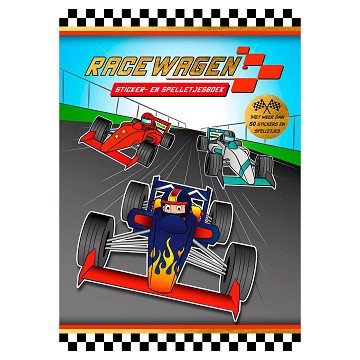 Sticker- en Spelletjesboek Racewagen