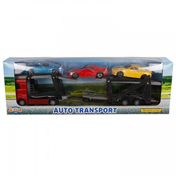 2-Play Die-cast Truck Transporter with Cars, 26cm