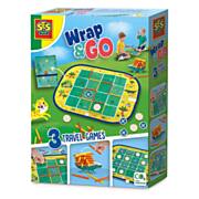 SES Wrap and Go Travel Games, 3in1