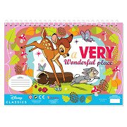 Bambi Coloring Pages with Stencil and Sticker Sheet