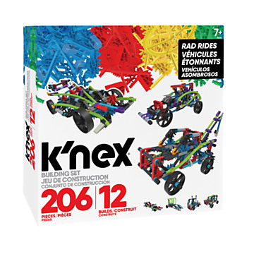 K'Nex Construction Set 12 Models, 206 pieces.