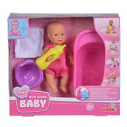 Mini New Born Baby in Bath Set