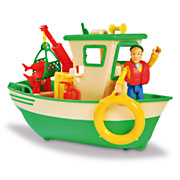 Fireman Sam Charlie's Fishing Boat with Figure