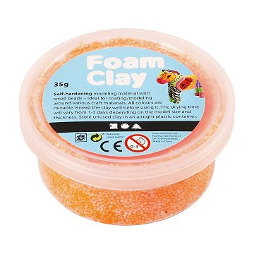 Foam Clay - Neon Oranje, 35gr.