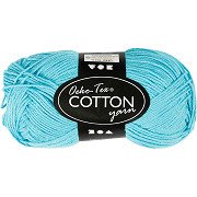 Cotton yarn, Turquoise, 50gr, 170m