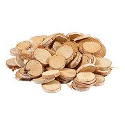 Wooden Discs with Hole, 500 grams