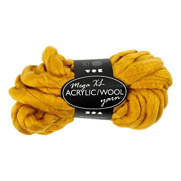 XL Yarn of Acrylic Dark Yellow, 15m