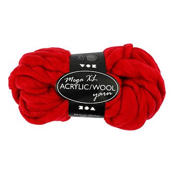 XL Acrylic Yarn Dark Red, 15m