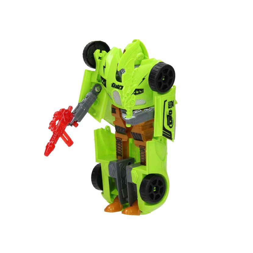 Roboforces Transform Robot Green | Thimble Toys