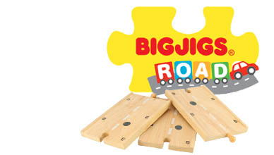Bigjigs Wooden roads and accessories.