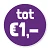 Tot 1 euro