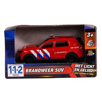 112 Brandweer Auto SUV 1:36 met Licht en Geluid
