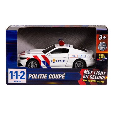 112 Police Car Sports Car 1:36 with Light and Sound