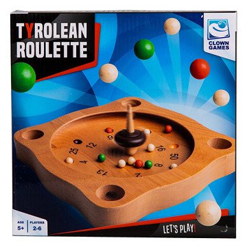 Clown Games Tyrolean Roulette Wooden Board Game