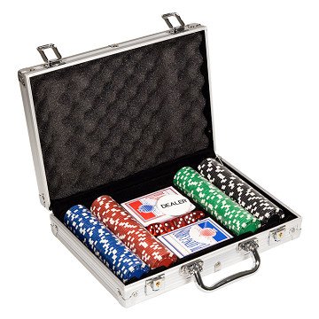 Clown Games Poker Set in Aluminum Case, 202 pcs.