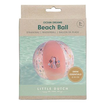 Little Dutch Ocean Dreams Beach Ball Pink, 35cm