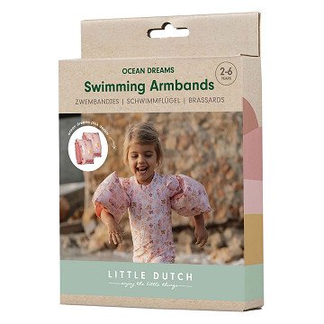 Little Dutch Ocean Dreams Swimming Armbands Pink, 2-6 years