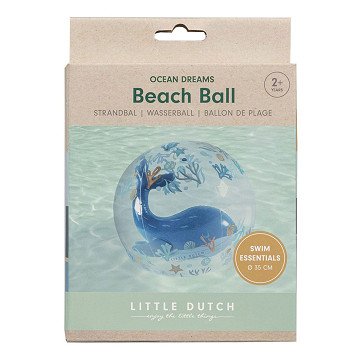 Little Dutch Ocean Dreams Beach Ball 3D Figure Blue