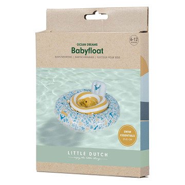 Little Dutch Ocean Dreams Baby- Schwimmring , Blau, 67 cm