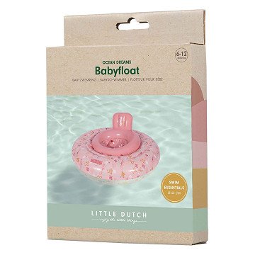 Little Dutch Ocean Dreams Baby Swim Ring Pink, 67cm