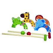 Outdoor Play Wooden Animal Croquet