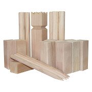 Offizielles Kubb- Play aus Holz zum Spielen im Freien