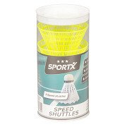 SportX Speed Badminton Shuttles in Tube 3 pcs.