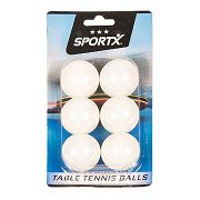 SportX Tafeltennisballen op Blister, 6st.