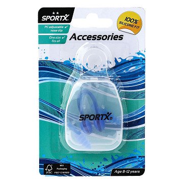 SportX Neusclip en Oordopjes Junior
