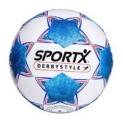 SportX Voetbal Derbystyle Blauw Wit 330-350gr