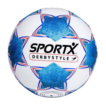 SportX Football Derbystyle Blue White 330-350gr