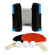 SportX Roll-up Table Tennis Net with 2 Bats