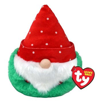 Ty Teeny Puffies Christmas Gnome Topsy, 10cm