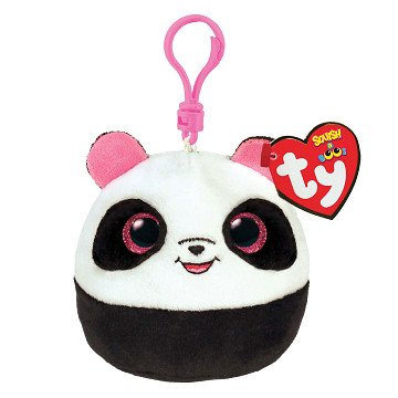 Ty Squish a Boo Clip Bamboo Panda, 8cm