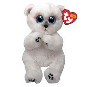 Ty Beanie Babies Bellies Wuzzy Bär Weiß, 15cm