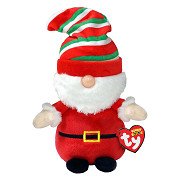 Ty Beanie Boos Weihnachtszwerg Gnewman Santa, 15 cm