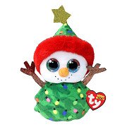 Ty Beanie Boo's Christmas Snowman Garland, 15cm