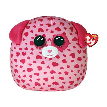 Ty Squish a Boo Pink Tickle Dog, 20cm