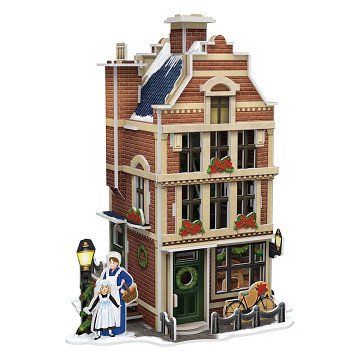 Cubic Fun 3D Puzzle Dutch Bakery with LED Lighting