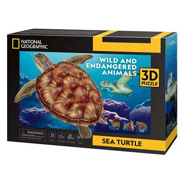 Cubic Fun 3D Puzzle National Geographic Sea Turtle