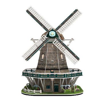 Cubic Fun 3D Puzzle Mill LED
